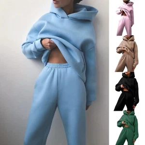 Zweiteiliges Damen Set Jogginganzug Trainingsanzug Tracksuit Bequem und stylish - Bild 1 von 43
