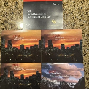US Mint Proof uncirculated coin set 2007-2011 - Picture 1 of 12