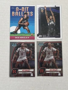 Lote de 4 tarjetas Ace Bailey Utah Jazz Rutgers - Imagen 1 de 2