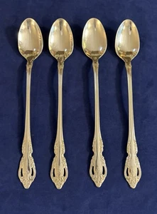 Cucharas de té heladas de acero inoxidable Oneida Community 4 piezas BRAHMS - Imagen 1 de 7