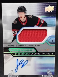 2021-22 UD Premier Jacob Bernard-Docker /249 Rookie Auto Patch #AR-BE - Bild 1 von 2