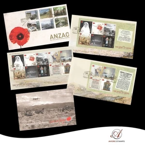 A Nice Collection of 4x FDCs & 1x Souvenir Miniature Sheet Booklet from NZ - Picture 1 of 7