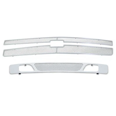 适用于 2007 - 2013 雪佛兰 Silverado 1500 不锈钢铬网格栅组合 — 第 1/3 张图片