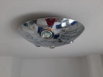 Deckenleuchte Chrom, 3 Leuchten,  Durchmesser ca. 31cm - Bild 1 von 3