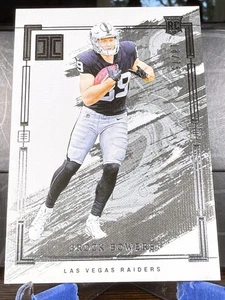 2024 Brock Bowers Panini Impeccable Silver Base Rookie #77 18/75 - Bild 1 von 2