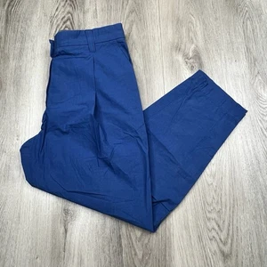 Brunello Cucinelli Cotton Trouser Pants Womens Size 6 Blue - Picture 1 of 16