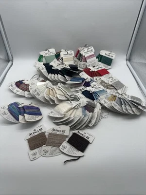 Rainbow Patina Tiara Thread Needlepoint Wool Cotton Cord Blend Lot of 124 Cards - Image 1 of 4