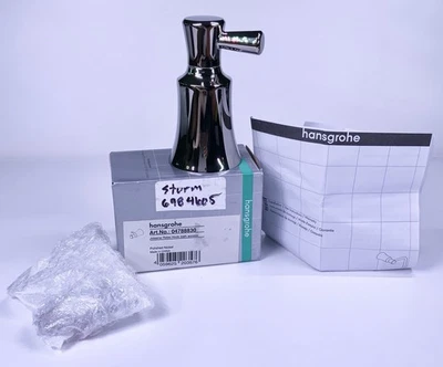 Hansgrohe #04788830 Joleena gancho para bata individual con acceso al baño en níquel pulido Foto 1 de 2