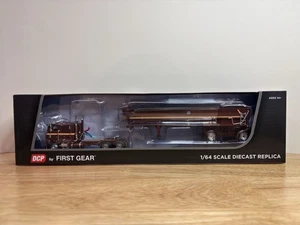 DCP 1/64 *Legendary Brown* Peterbilt 352 COE w/ MAC Half Round Dump Trailer - Picture 1 of 9