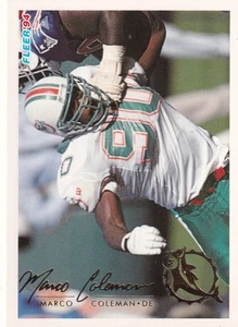 1994 Fleer #271 Marco Coleman Miami Dolphins Autogramm - Bild 1 von 2