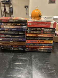 Star Trek 17 Taschenbücher Buch Lot Deep Space Nine New Frontier Voyager - Bild 1 von 15