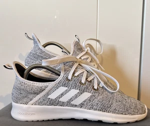 Adidas Women's Running Trainers Cloudfoam Pure Grey/White Size 6 UK (39 1/3 EUR) - Picture 1 of 20