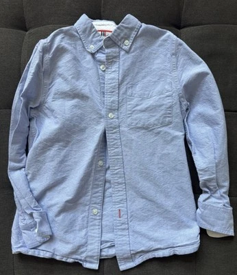 Camisa Boden manga larga abotonada cuello azul claro niños 8-9 como nueva Foto 1 de 3