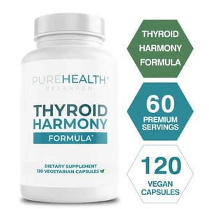 PureHealth Research Thyroid Harmony - Improve Energy, Immunity,and Regular Cycle - Foto 1 di 8