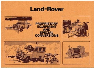 LAND ROVER IIA & III ORIG 1972 WERKSZUBEHÖR & SONDERUMBAUTEN PROSPEKT - Bild 1 von 1
