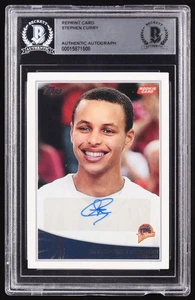 STEPHEN CURRY 2009-10 TOPPS ROOKIE AUTOGRAPH REPRINT IP RC AUTO BGS - Picture 1 of 2