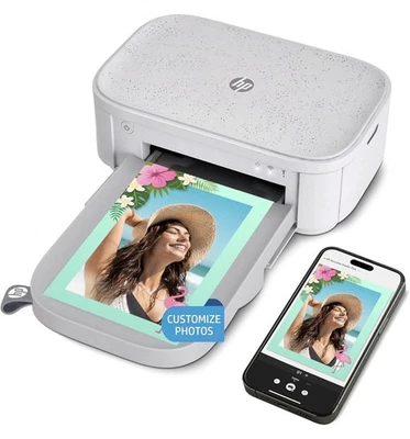 BUNDLE HP Sprocket Studio Plus Photo Printer 4x6” + 10 Papers & Cartridge FREE - Image 1 of 4