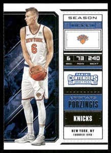 2018 Panini Contenders Draft Picks #36b Kristaps Porzingis Bold V sul retro - Foto 1 di 2