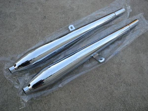 HONDA CB160 CB96 CB93  Exhaust muffler silencer  1 PAIR / Brand New / - Picture 1 of 7