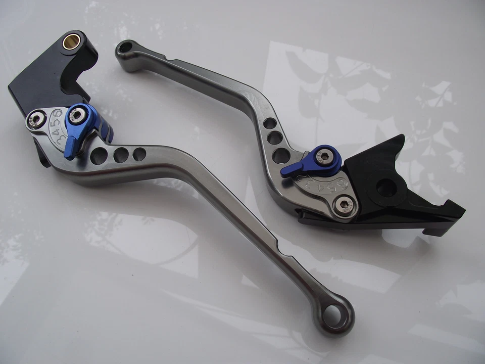 Honda CBR600 RR (2003-2006), conjunto de palancas CNC ajustador azul titanio largo F29 / Y688 Foto 1 de 1