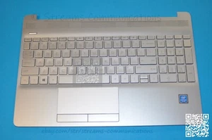 Conjunto de reposamanos para computadora portátil HP 15-DW, 15-dw0081wm con teclado + lector de tarjetas de memoria - Imagen 1 de 10