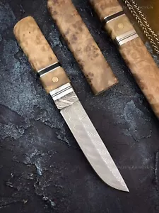 Japanisches KatanaMesser Damast Stal Ninja Samurai Krieger Bushido Holz Bushcraf - Bild 1 von 17