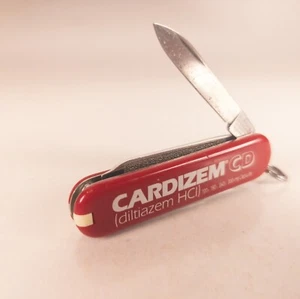 Victorinox Classic SD Swiss Army Knife 58mm Pocket Knife Red CARDIZEM Logo - Picture 1 of 5