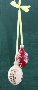Ostern Ostergesteck Osterhasen Ostereier Osterdeko Anhänger aus Glas - Bild 1 von 1