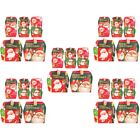  5 Pieces Weihnachtstaschen Tragbare Apfelkiste Weihnachtsgeschenktüten Karton
