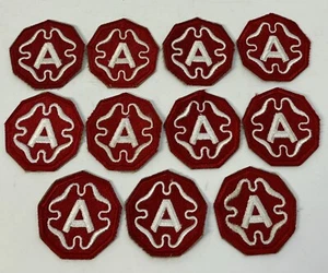 Lot Of 11 WW2 & Post US Army 9th Army Shoulder Patches Snowy Back - Picture 1 of 2