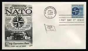 #1127 4c NATO, Fleetwood FDC **ANY 5=FREE SHIPPING** - Picture 1 of 1