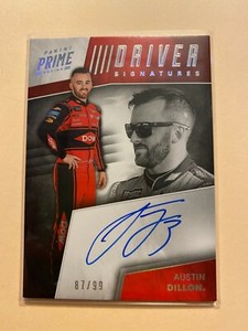 A18,403 - 2018 Panini Prime Driver Signatures #11 Austin Dillon/99 Auto