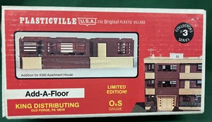 Kind Distributing Plasticville U.S.A #0500 Brown Apartment House Add-A-Floor - Picture 1 of 3