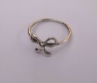 Sterling Silver Wire Bow Ring Size N 1.32g