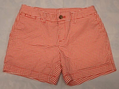 Pantalones Cortos Vintage Y2K FADED GLORY Mujer Blanco Lunares Naranja Talla 4 (28W) Foto 1 de 3