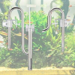 Steel Stainless Inflow Outflow Lily Pipe for Aquarium Filter Planted Tank Acryli