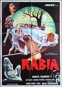 Rabid ORIGINAL Spanish 1977 POSTER David Cronenberg different horror zombie art - Picture 1 of 4