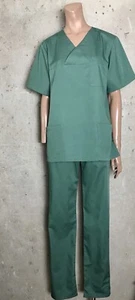 Unisex OP-Kasack "Pisa" Praxis Pflege Kittel Set Gr M Schlupfkasack + Hose - Bild 1 von 9