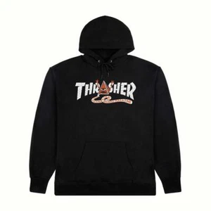 Thrasher Magazine X Toy Machine Pyramid Kapuzenpullover schwarz - Bild 1 von 1