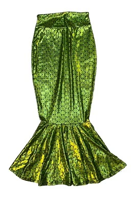 Metallic Hologram Iridescent Mermaid Costume Tail Skirt Medium - Image 1 of 4
