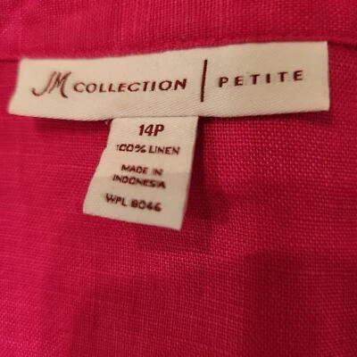 Blazer/top de carrera JM Collection rosa 14P Foto 1 de 4