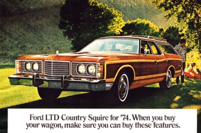Ford LTD Country Squire универсал коричневый Wagonmaster винтажная печатная реклама 1973 - Изображение 1 из 4