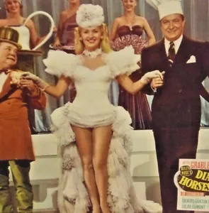 Vintage Betty Grable & Dick Haymes ~ Title Card Lobby Card ~ Diamond Horseshoe - Picture 1 of 3