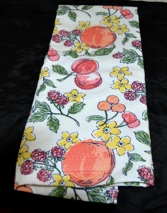 Toalla de cocina LAUREN RALPH LAUREN MELOCOTONES CEREZAS 17 X 28 pulgadas 100 % algodón nuevo sin etiquetas - Imagen 1 de 4