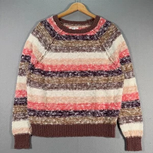 O'Neill Good Day Sweater Womens Medium Multicolor Striped Comfort Outdoor Soft - Picture 1 of 12
