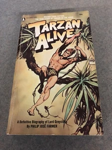 Vintage Tarzan Alive Philip Jose Farmer 1972 Popular Libr. PB Book 1st Ed./Print - Imagen 1 de 12