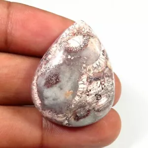 Cabochon diaspro Peach Bird Eye 30x24 mm gemme naturali 29 cts pera liscia fai da te bi-15 - Foto 1 di 7