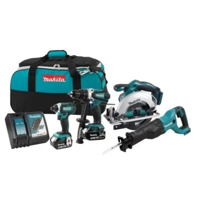 MAKITA CANADA 18V Lithium-Ion Cordless 4-Tool Combo Kit - Image 1 of 4