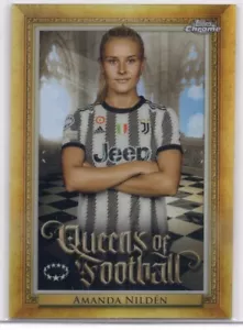 Amanda Nilden 2022-23 Topps Chrome Women's UEFA Queens of Football - Picture 1 of 2