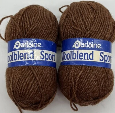 Hilo deportivo Oarlaine mezcla de lana "marrón" 2 madejas #939 Foto 1 de 2